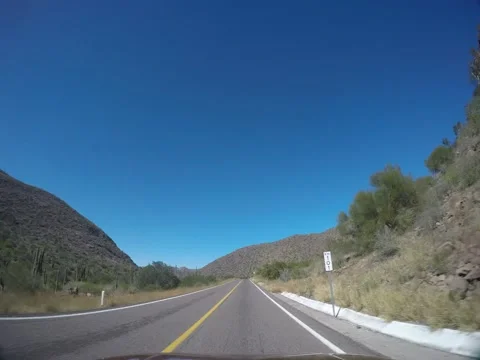 Road Trip Time-lapse in Baja Sur 03 Stock Footage 230115416
