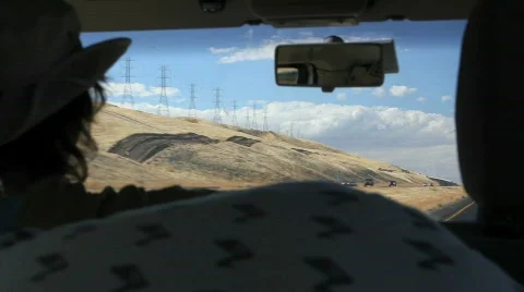 Road Trip in a Van Stock Footage 866002