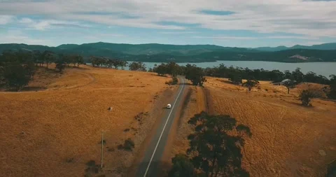 Road Trip on a Van in Tasmania Stock Footage 158996718