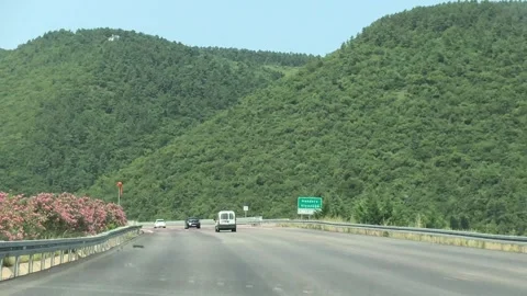 Road trip within Turkey. It shows landscape of Turkey. Stock Footage 248553997