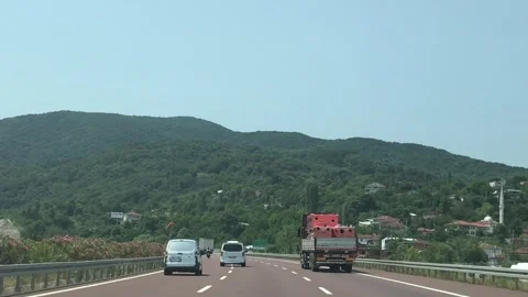 Road trip within Turkey. It shows landscape of Turkey. Stock Footage 248554092