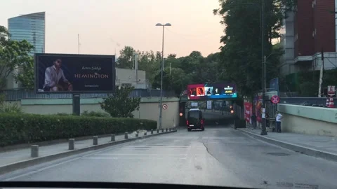 Road trip within Turkey. It shows landscape of Turkey and traffic on road. Stock Footage 248613103