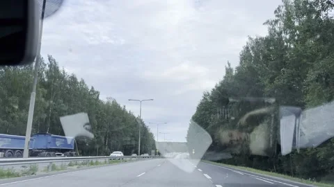 Road trip within Turkey. It shows landscape of Turkey and traffic on road. Stock Footage 248613387