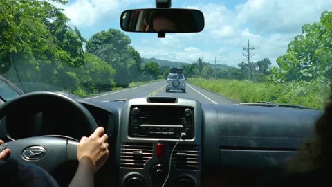 Road Tripping: A View from Inside the Car Stock Footage 236660770