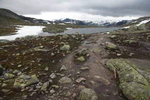 Road to Trolltunga Stock Photos