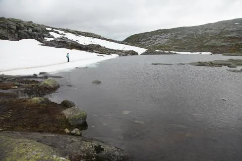 Road to Trolltunga 스톡 사진