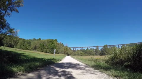 The Road To Tulip Trestle Stock Footage 56709142