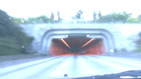Road tunnel Stock Footage 7908647