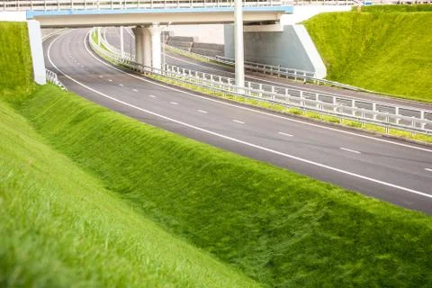 Road under bridge Stock Photos