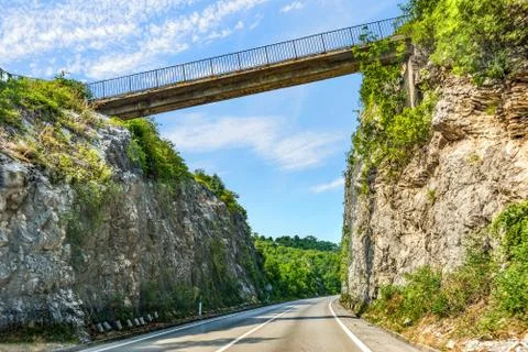 Road under bridge Stock Photos