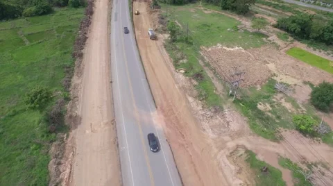 Road under construction Video stock 68343511
