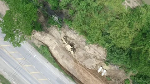 Road under construction Stock Footage 68343555