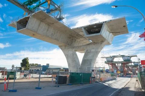 Road under reconstruction Stock Photos