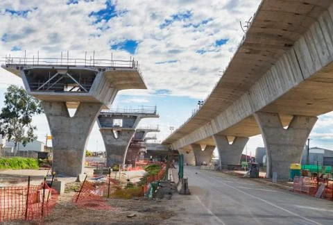 Road under reconstruction Stockfoto's