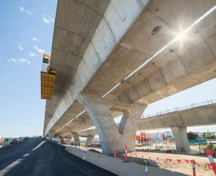 Road under reconstruction 스톡 사진