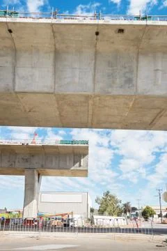Road under reconstruction Stock Photos