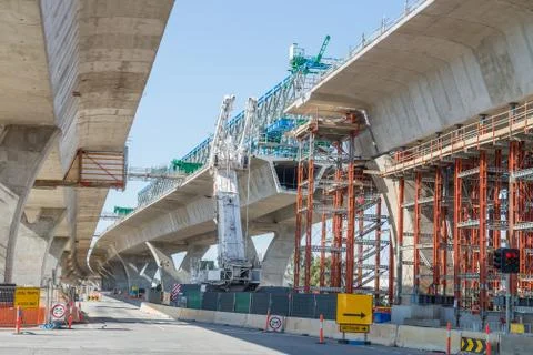 Road under reconstruction Stock Photos