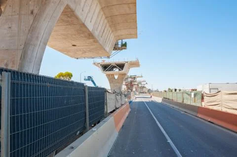 Road under reconstruction Stock Photos