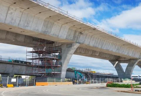 Road under reconstruction Stock Photos