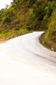 Road into valley Stock Photos