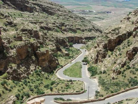 Road in the valley Stock Photos