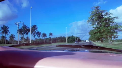 Road to Varadero, Cuba Stock Footage 140287414