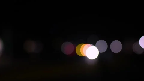 Road vechicles glow light bokeh background Stock Footage 293518146