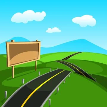 Road Vector Stock Illustration
