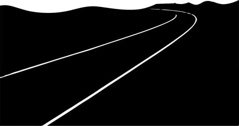 Road vector on white background Stock Illustration