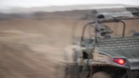 Off-road vehicle fast drive-by Video stock 76940141