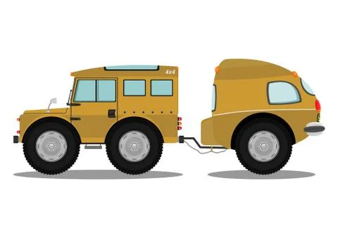 Off road vehicle. Stock Illustration