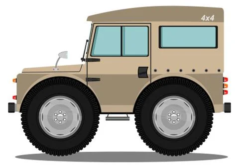 Off road vehicle. Stock Illustration