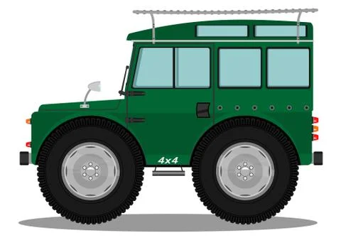 Off road vehicle. Stock Illustration