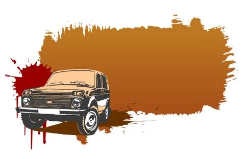 Off-road vehicle Stock Illustration
