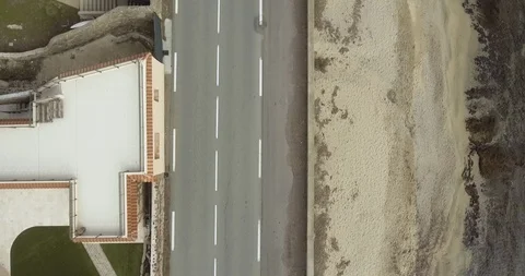 Road view from above Video stock 86511578