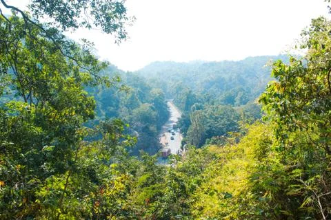 Road view from a mountain Foto stock