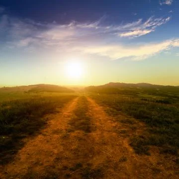 Road view Stock Photos