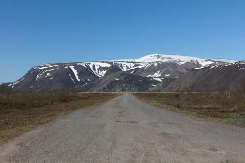 Road view in summer. Stock Photos