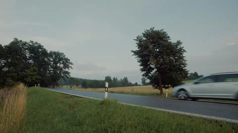 Road In The Village Stock Footage 66401636