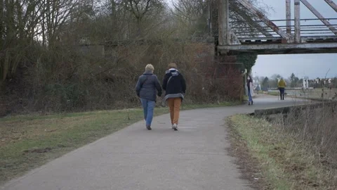 Road walking in the park Stock-Footage 148570692