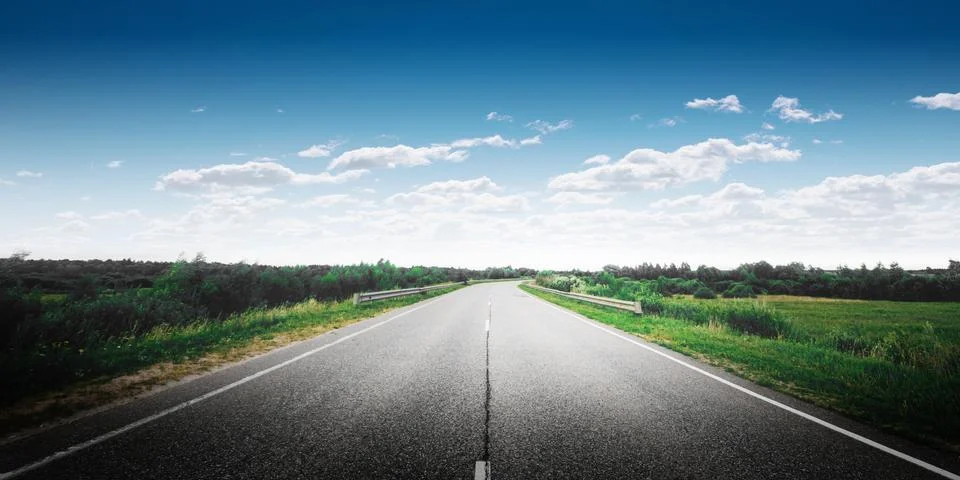 Road way forward direction Foto stock