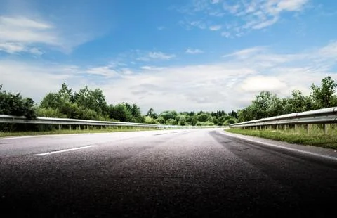 Road way forward direction Foto stock