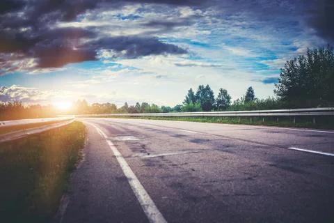 Road way forward direction Stock Photos