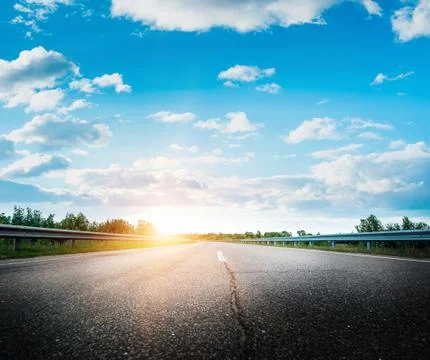 Road way forward direction Stock Photos