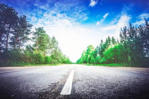 Road way forward direction Stock Photos