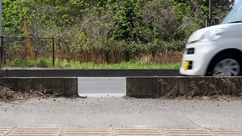 The road where the car runs Stock Footage 239230684