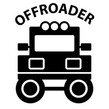 Off-road on white background Stock Illustration