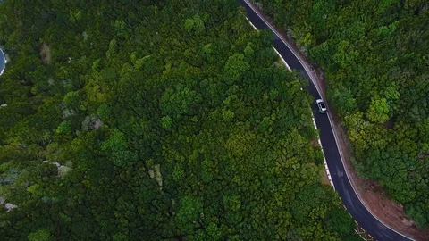 Road winding in mountains Stock Footage 85251901