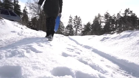 Road in winter 스톡 동영상 154427164