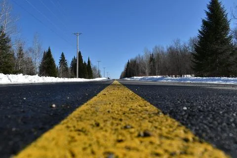 A road in winter Stock Photos